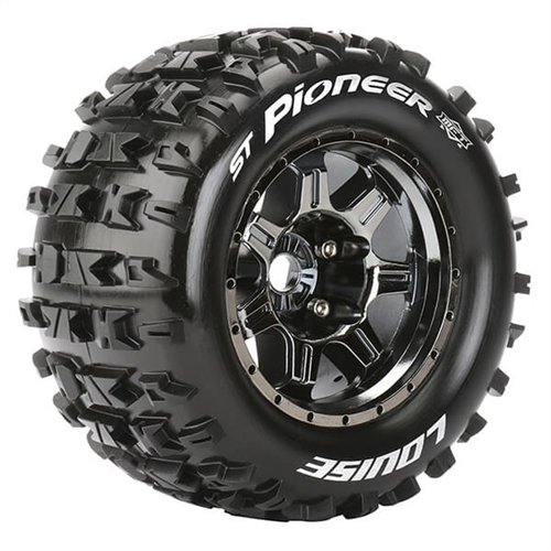 LOUISE RC ST-PIONEER 1/8 SPORT 0" OFFSET HEX 17MM BLACK E-
